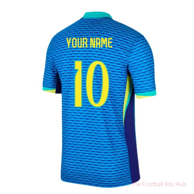 2024-2025 Brazil Away Dri-Fit ADV Match Shirt (Your Name)-unisoccer store