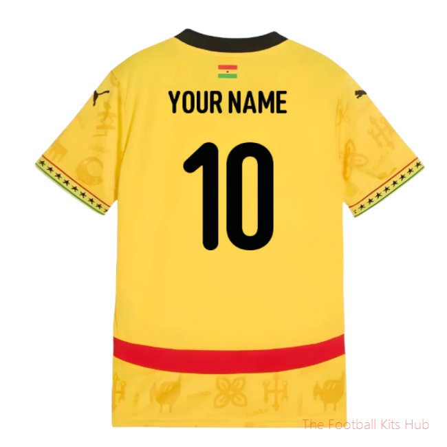 2024-2025 Ghana Away Shirt (Kids) (Your Name)-unisoccer store