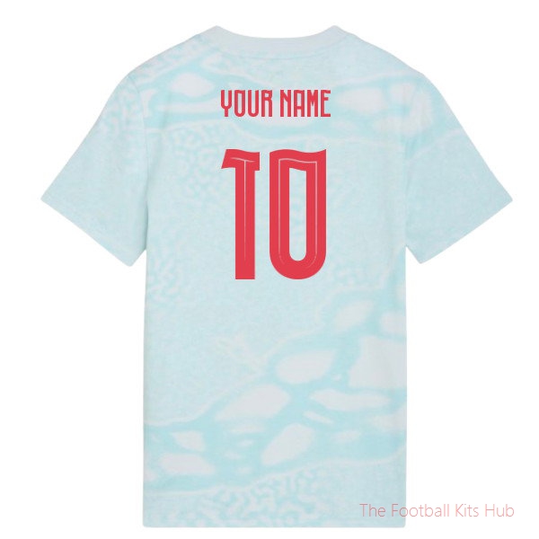 2026-2027 Portugal FtblCulture Tee AOP (Sea Glass) - Kids (Your Name)-unisoccer store