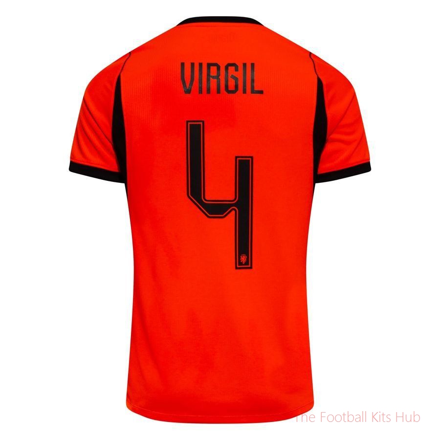 Holland Home Shirt World Cup 2026 VIRGIL 4-unisoccer store