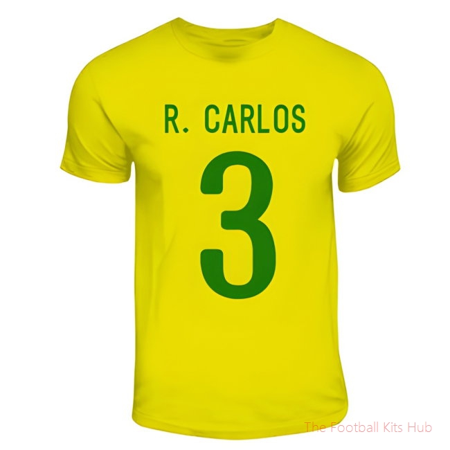 Roberto Carlos Brazil Hero T-shirt (yellow)-unisoccer store