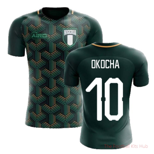 2025-2026 Nigeria Third Concept Football Shirt (Okocha 10) - Kids-unisoccer store