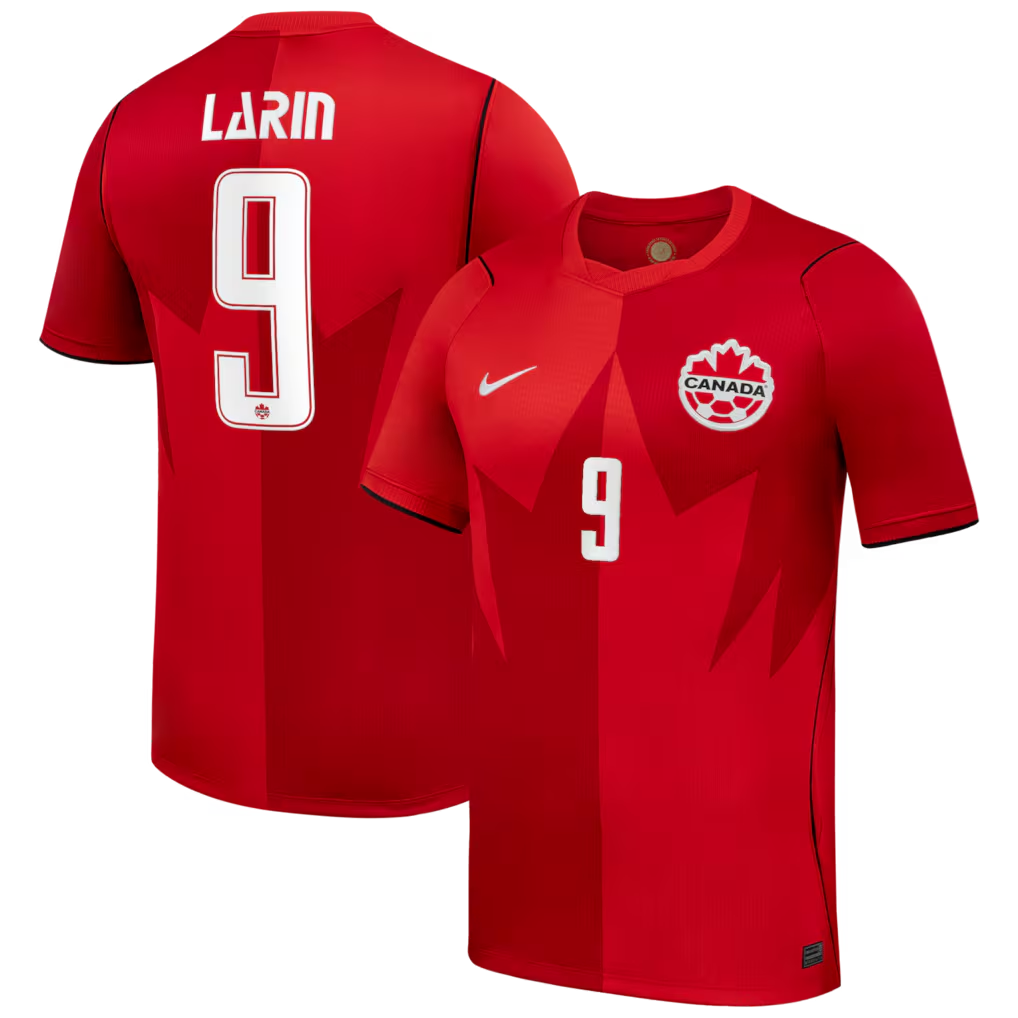 Canada Home Retro Soccer Jersey 2026 Red | Cyle Larin Edition