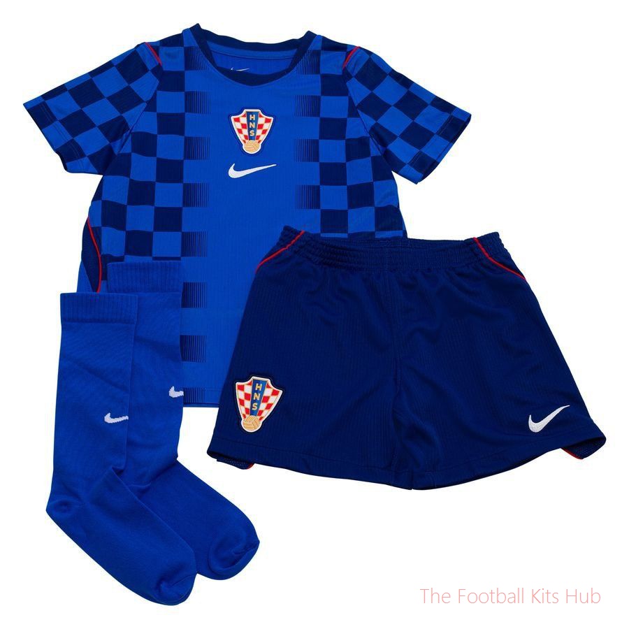 Croatia Away Shirt World Cup 2026 Mini-Kit Kids-unisoccer store