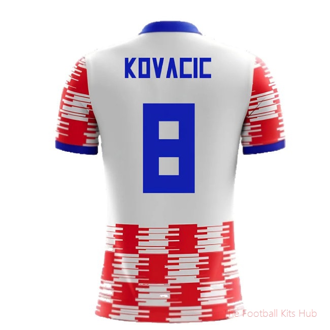 2025-2026 Croatia Home Concept Shirt (Kovacic 8) - Kids-unisoccer store