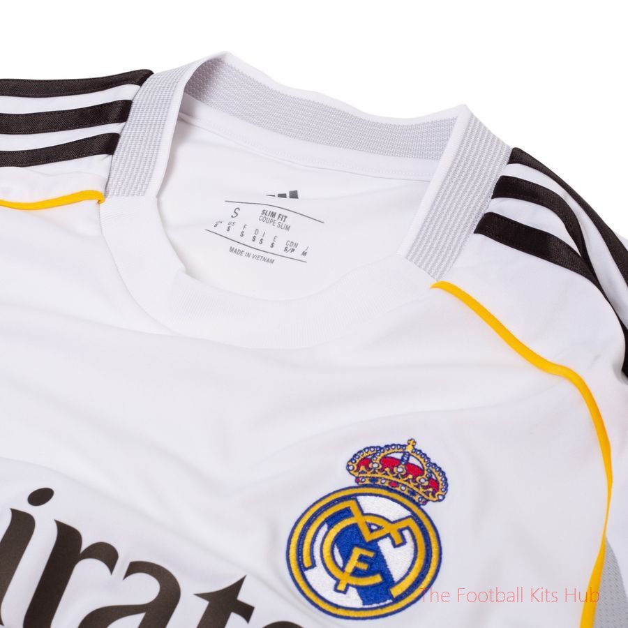 Real Madrid Home Shirt 2025/26 Kids Long Sleeves-unisoccer store