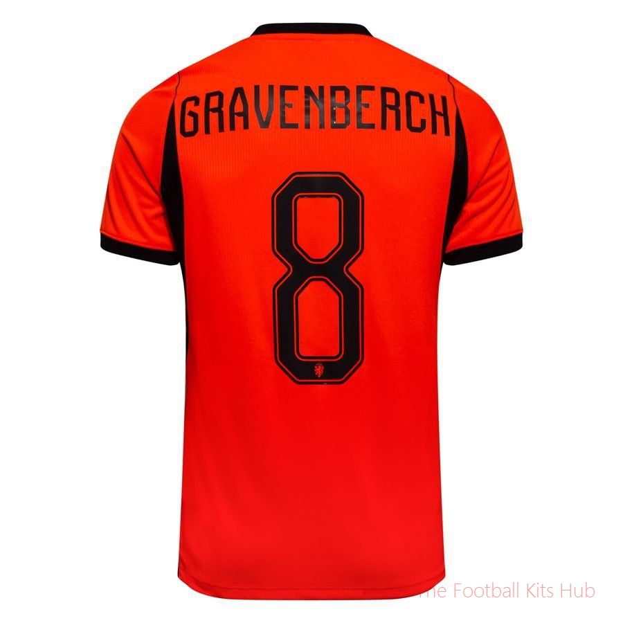 Holland Home Shirt World Cup 2026 GRAVENBERCH 8-unisoccer store