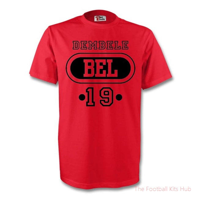 Moussa Dembele Belgium Bel T-shirt (red)-unisoccer store
