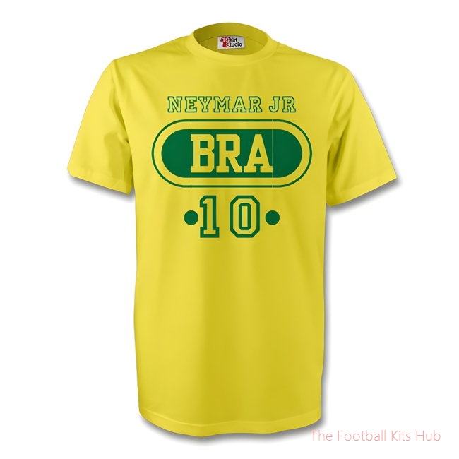 Neymar Jr Brazil Bra T-shirt (yellow) - Kids-unisoccer store