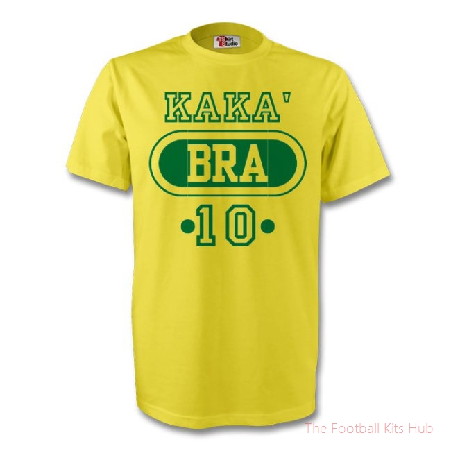 Kaka Brazil Bra T-shirt (yellow) - Kids-unisoccer store