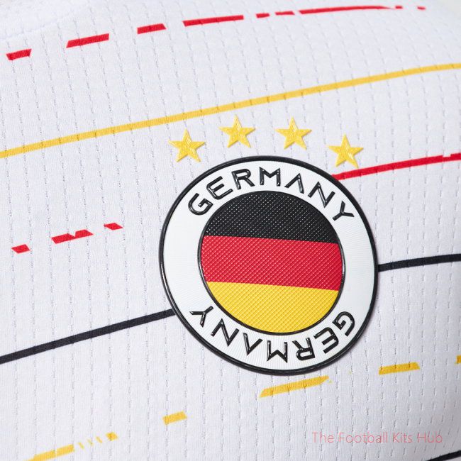 Germany Legacy Football Jersey Striped (Wolvate) Adult Short Sleeve-unisoccer store
