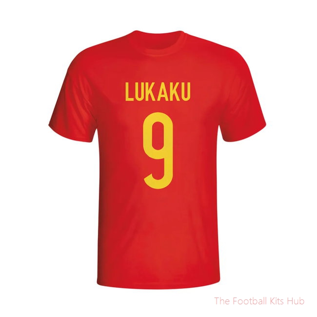 Romelu Lukaku Belgium Hero T-shirt (red) - Kids-unisoccer store