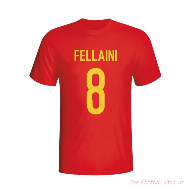 Marouane Fellaini Belgium Hero T-shirt (red)-unisoccer store