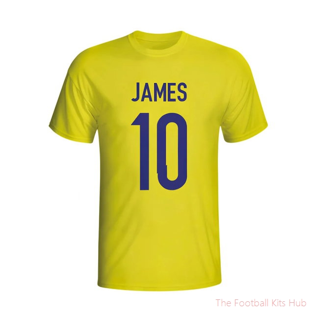 James Rodriguez Colombia Hero T-shirt (yellow)-unisoccer store