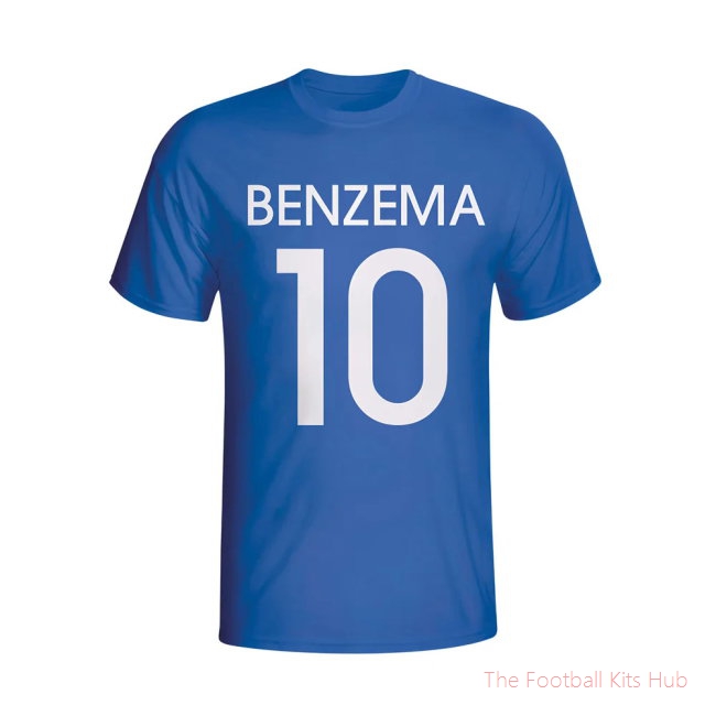 Karim Benzema France Hero T-shirt (blue) - Kids-unisoccer store