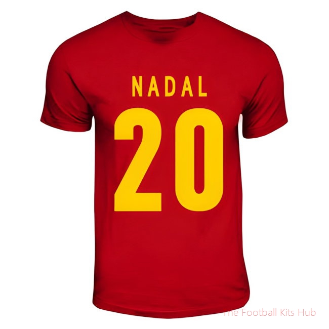 Miguel Angel Nadal Spain Hero T-shirt (red)-unisoccer store