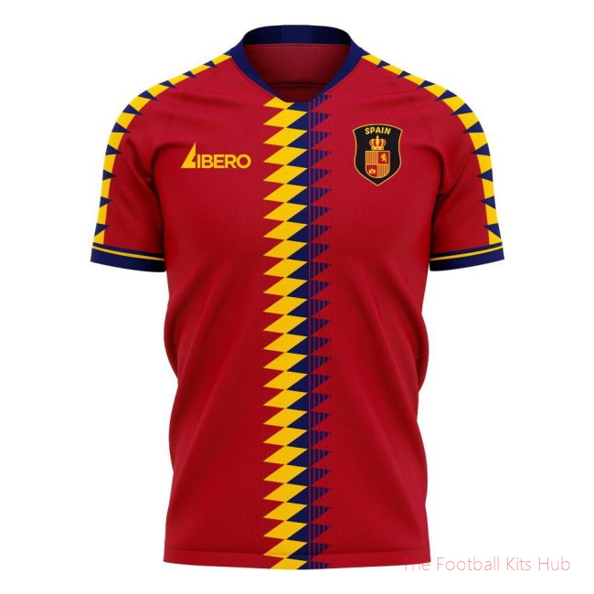 Spain 2025-2026 Home Concept Football Kit (Libero) (OLMO 19)-unisoccer store