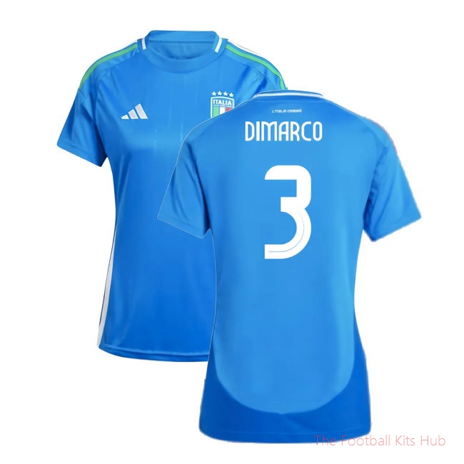 2024-2025 Italy Home Shirt (Ladies) (DIMARCO 3)-unisoccer store