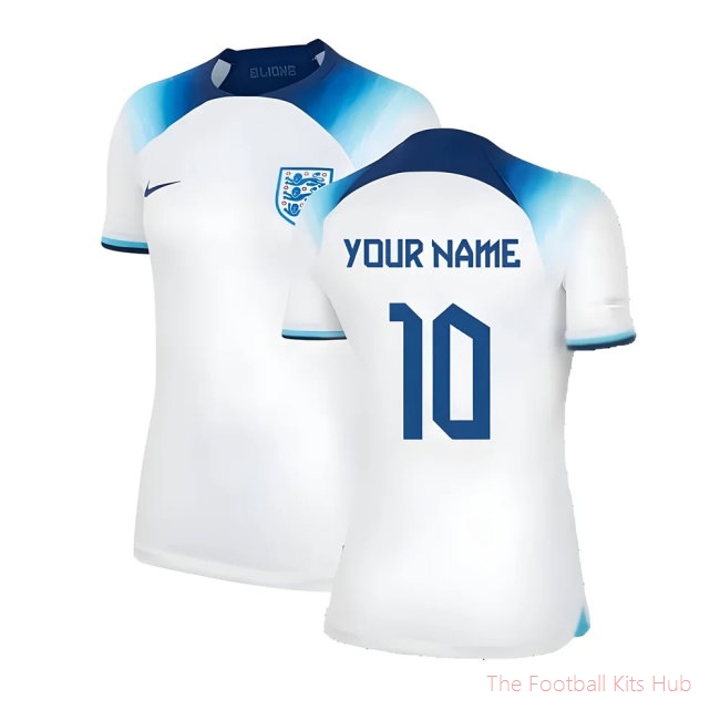 2022-2023 England Home Shirt (Ladies) (Your Name)-unisoccer store