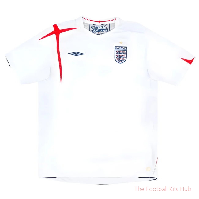 England 2005-07 Home Shirt (XL) (Mint) (BECKHAM 7)-unisoccer store