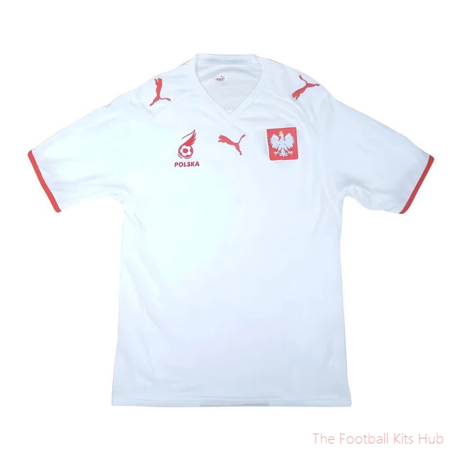 Poland 2008-09 Home Shirt (XXL) (Excellent) (Lewandowski 18)-unisoccer store