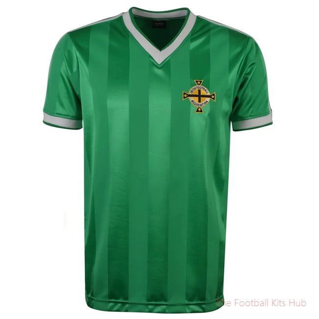 Northern Ireland 1984 Polyester Retro Football Shirt-unisoccer store