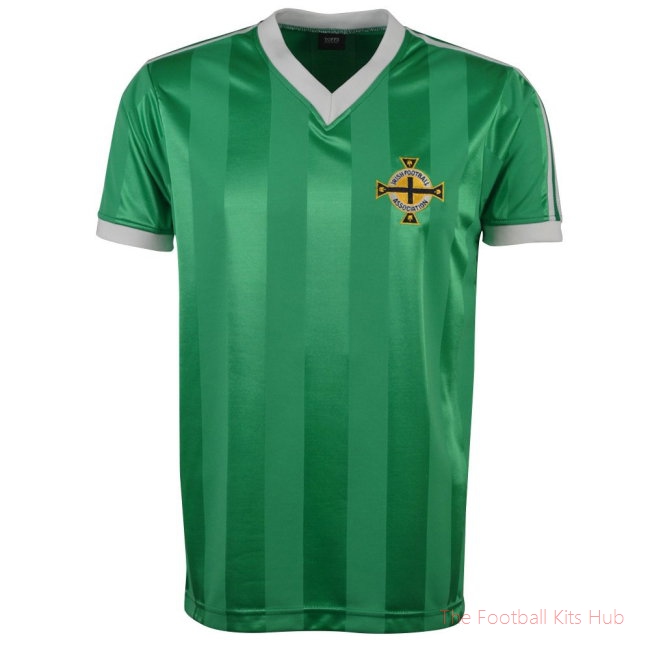 Northern Ireland 1983 Polyester Retro Football Shirt-unisoccer store
