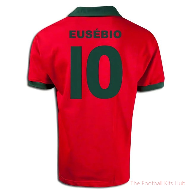 Portugal 1960s with Eusebio 10 Retro Football Shirt-unisoccer store