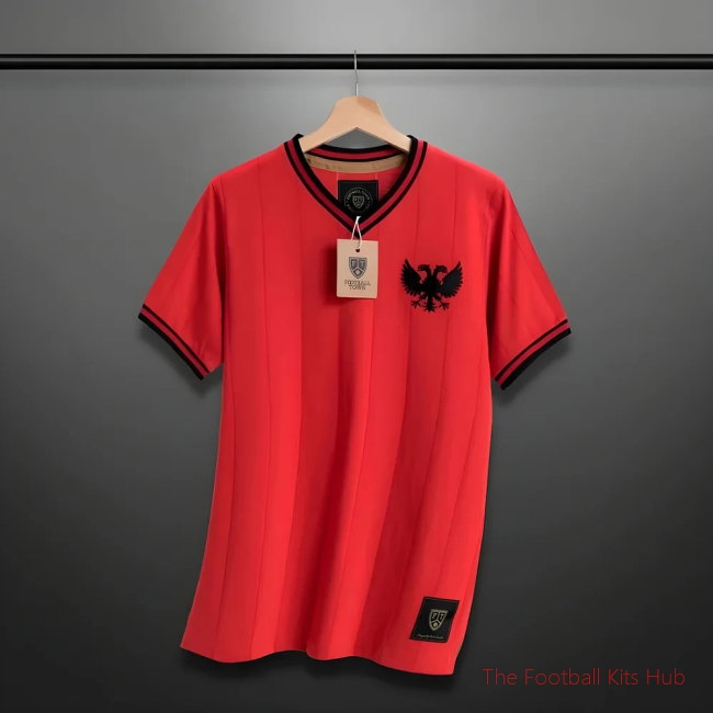 Vintage Albania Home Shqiponjë Soccer Shirt-unisoccer store