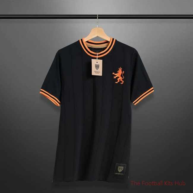 Vintage Holland De Leeuw Black Soccer Jersey-unisoccer store