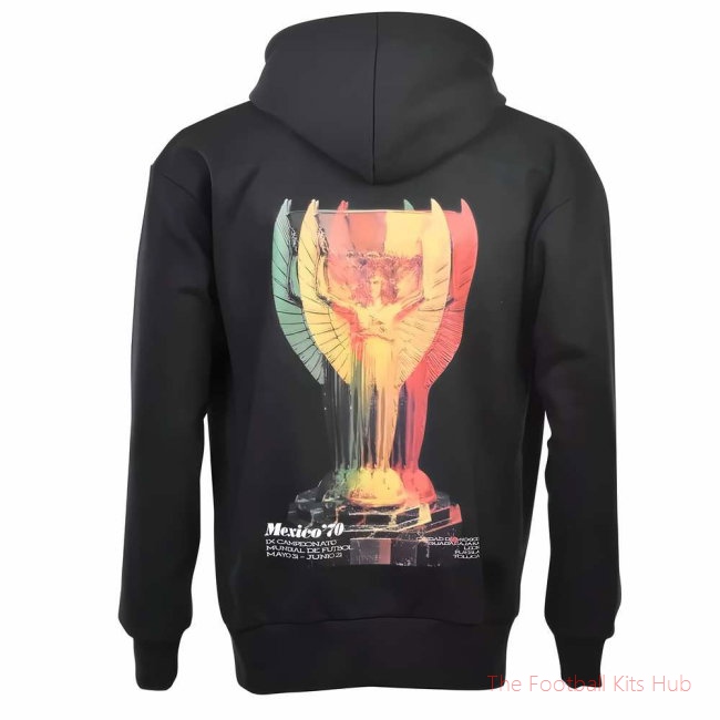 Pennarello: World Cup Mexico '70 Zipped Hoodie - Black-unisoccer store