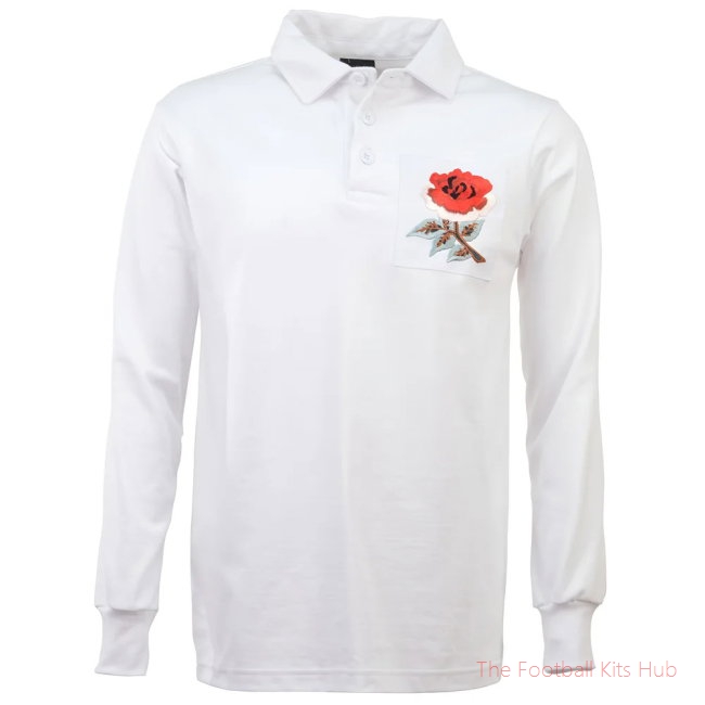 England Rugby 1910 Vintage Rugby Shirt-unisoccer store