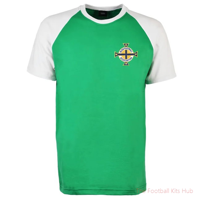 Northern Ireland Raglan Sleeve Green/White T-Shirt-unisoccer store