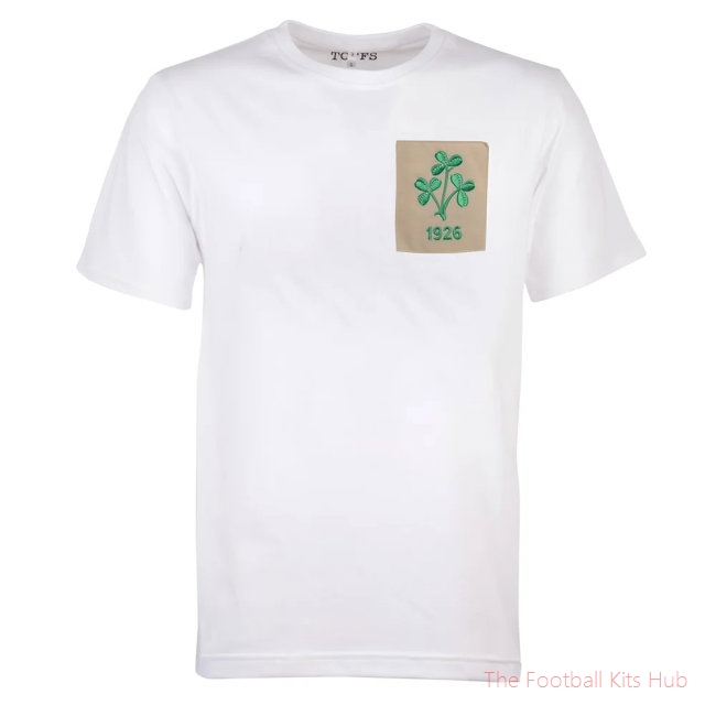 Republic of Ireland Shamrock 1926 White T-Shirt-unisoccer store