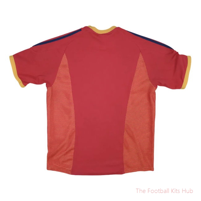 Spain 2002-04 Home Shirt ((Good) XL) (Morientes 9)-unisoccer store
