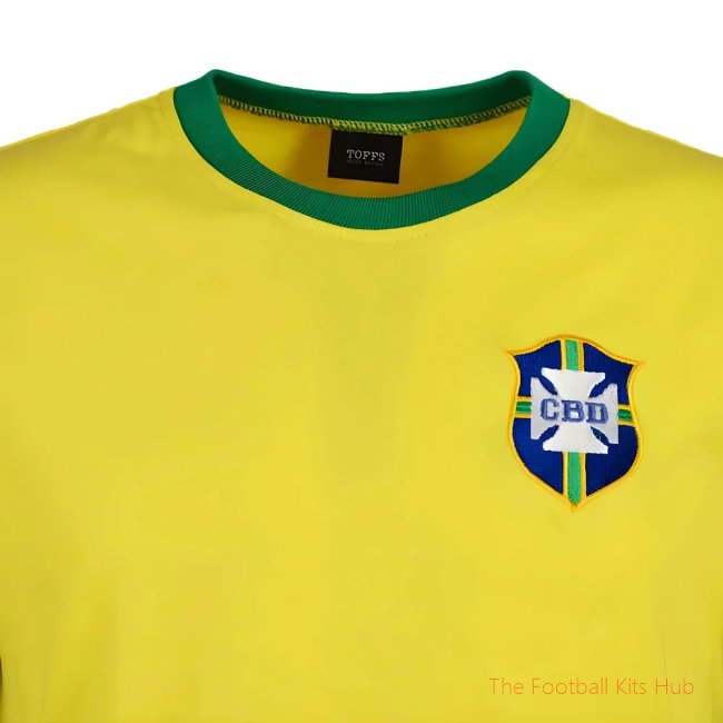 Brazil 1970's World Cup Retro T-Shirt - Yellow/Green-unisoccer store