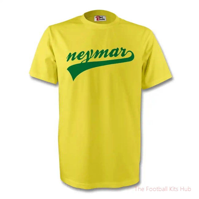 Neymar Brazil Signature Tee (yellow) - Kids-unisoccer store