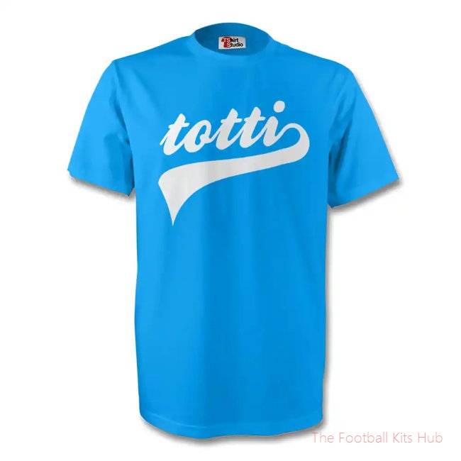 Francesco Totti Italy Signature Tee (sky Blue) - Kids-unisoccer store