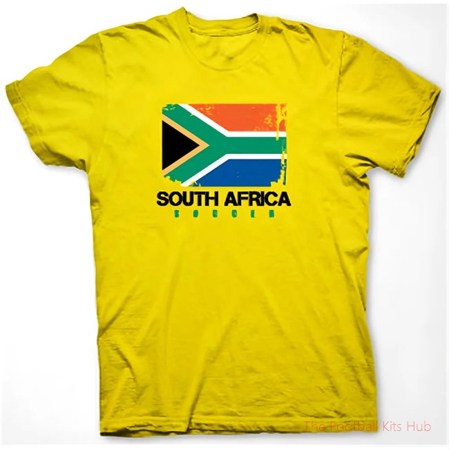 South Africa Soccer T-shirt (yellow)-unisoccer store