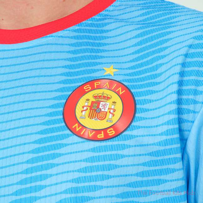 Spain Legacy Football Jersey Blue (Wolvate) Adult Short Sleeve-unisoccer store