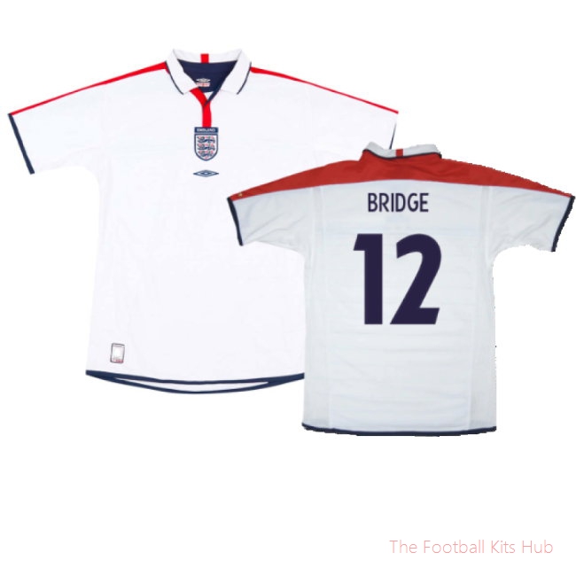 England 2003-05 Home Shirt (XL) (Mint) (Bridge 12)-unisoccer store