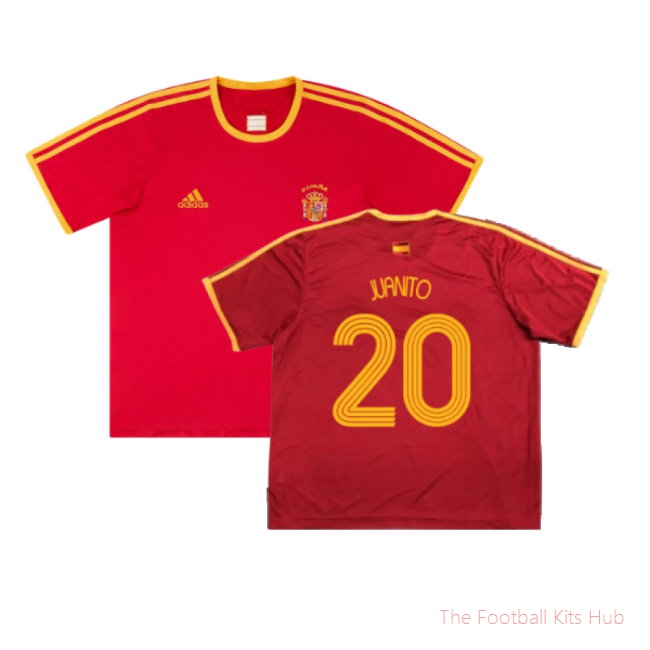 Spain 2006-07 Basic Home Shirt (S) (Excellent) (Juanito 20)-unisoccer store