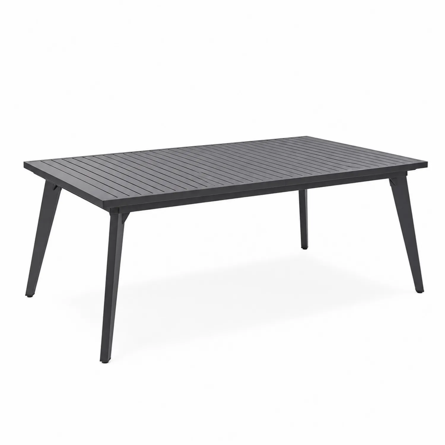 Garten-Esstisch Aluminium Anthrazit 180x90x75 cm