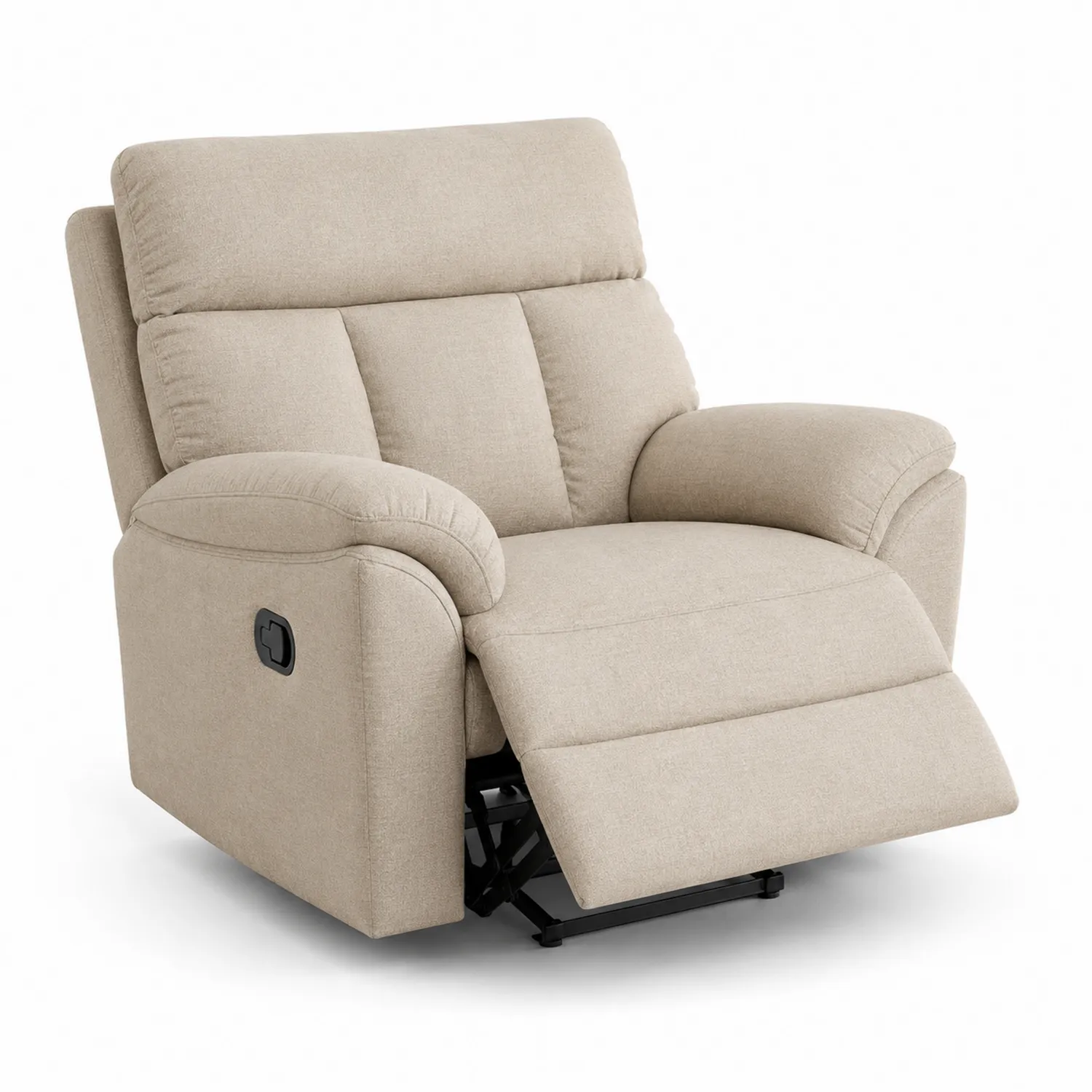 Sessel Beige Stoff Verstellbar 90x85x100 cm
