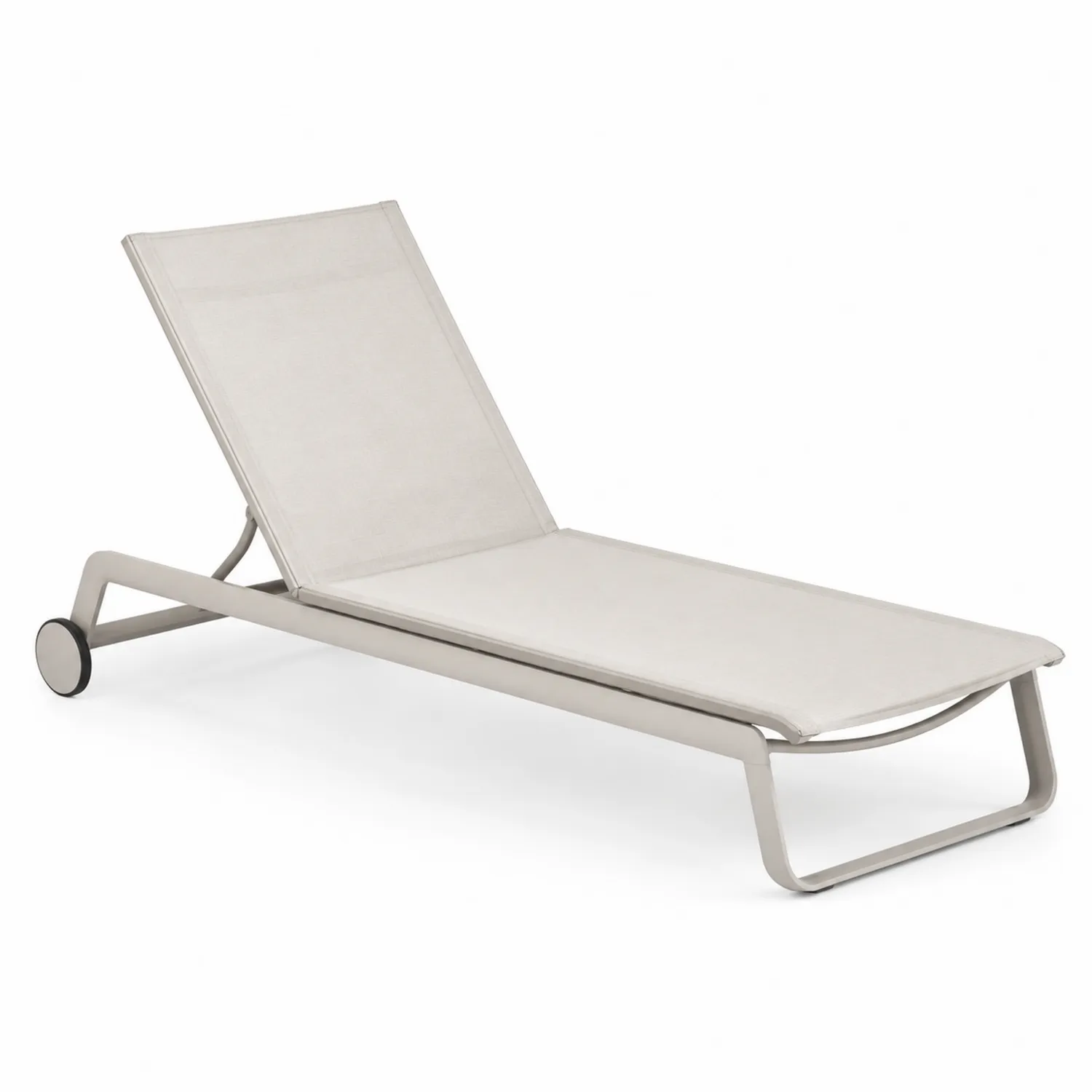 Sonnenliege Aluminium Textilene Beige