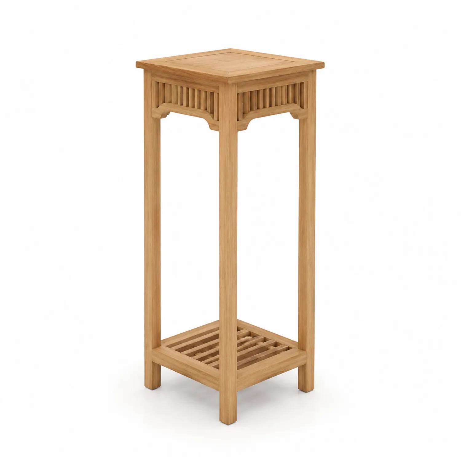 Beistelltisch Quadratisch Massivholz Natur 30x30x80 cm