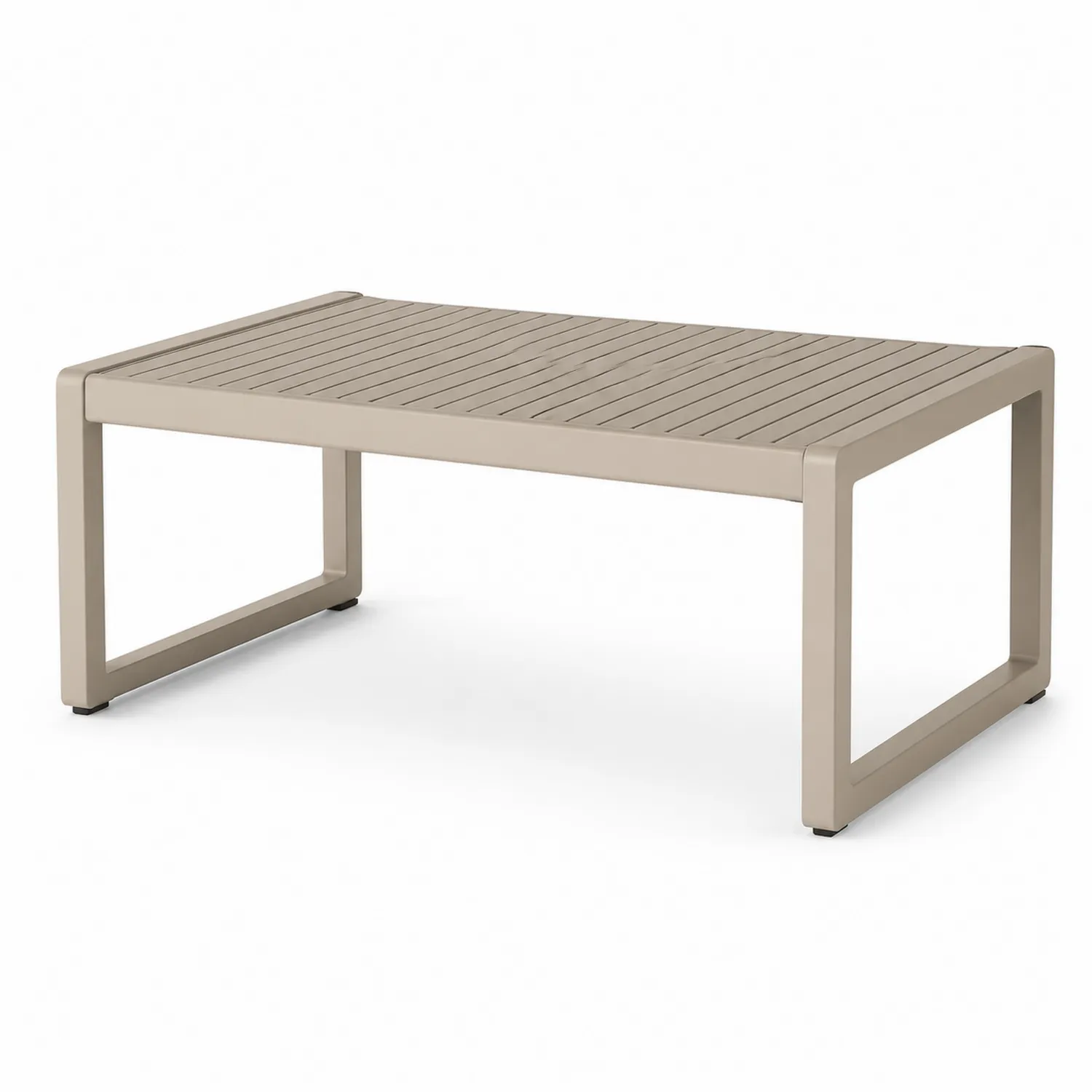 Gartentisch Aluminium Beige 120x60x45cm