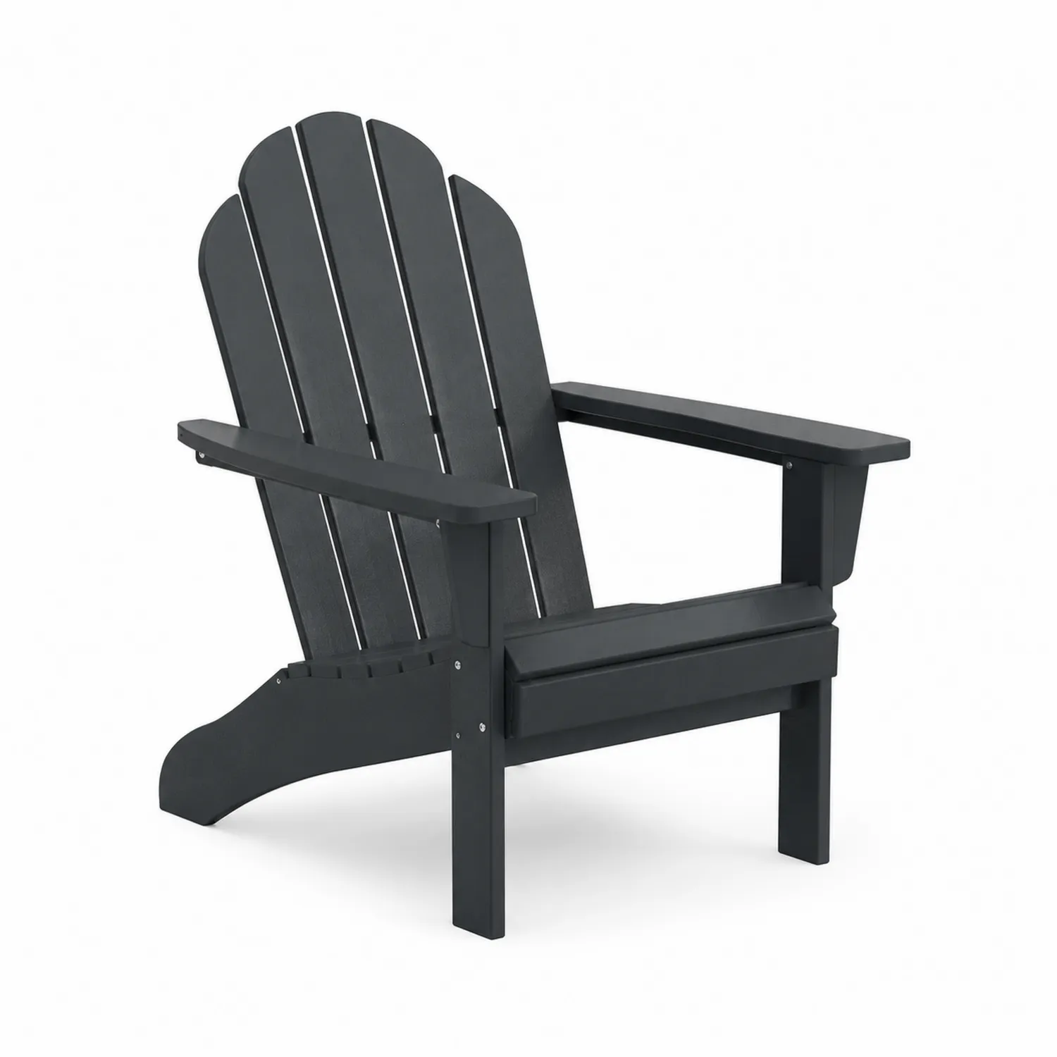 Adirondack-Stuhl Schwarz Polyethylen