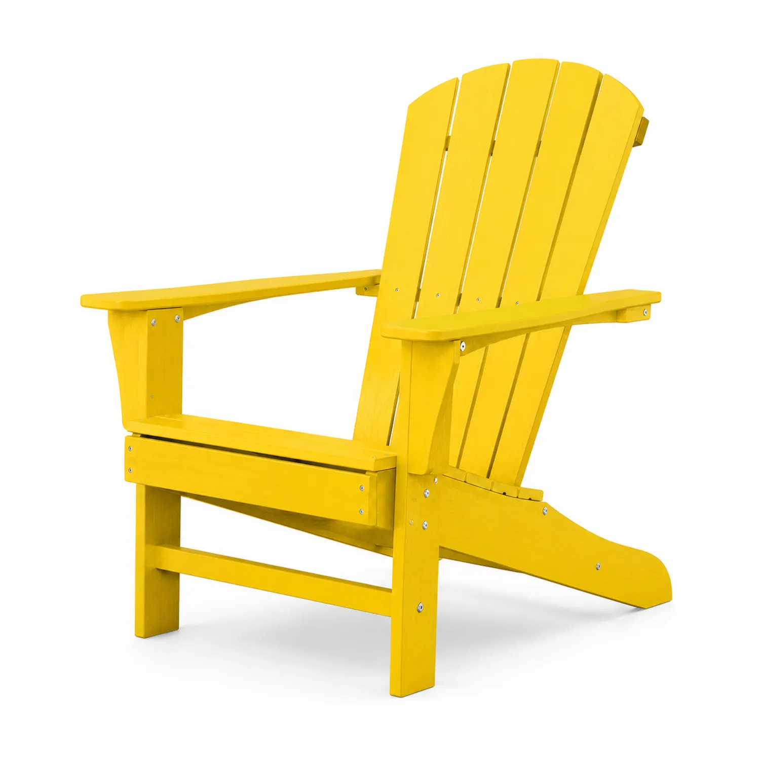 Adirondack Stuhl Massivholz Gelb 88cm Höhe