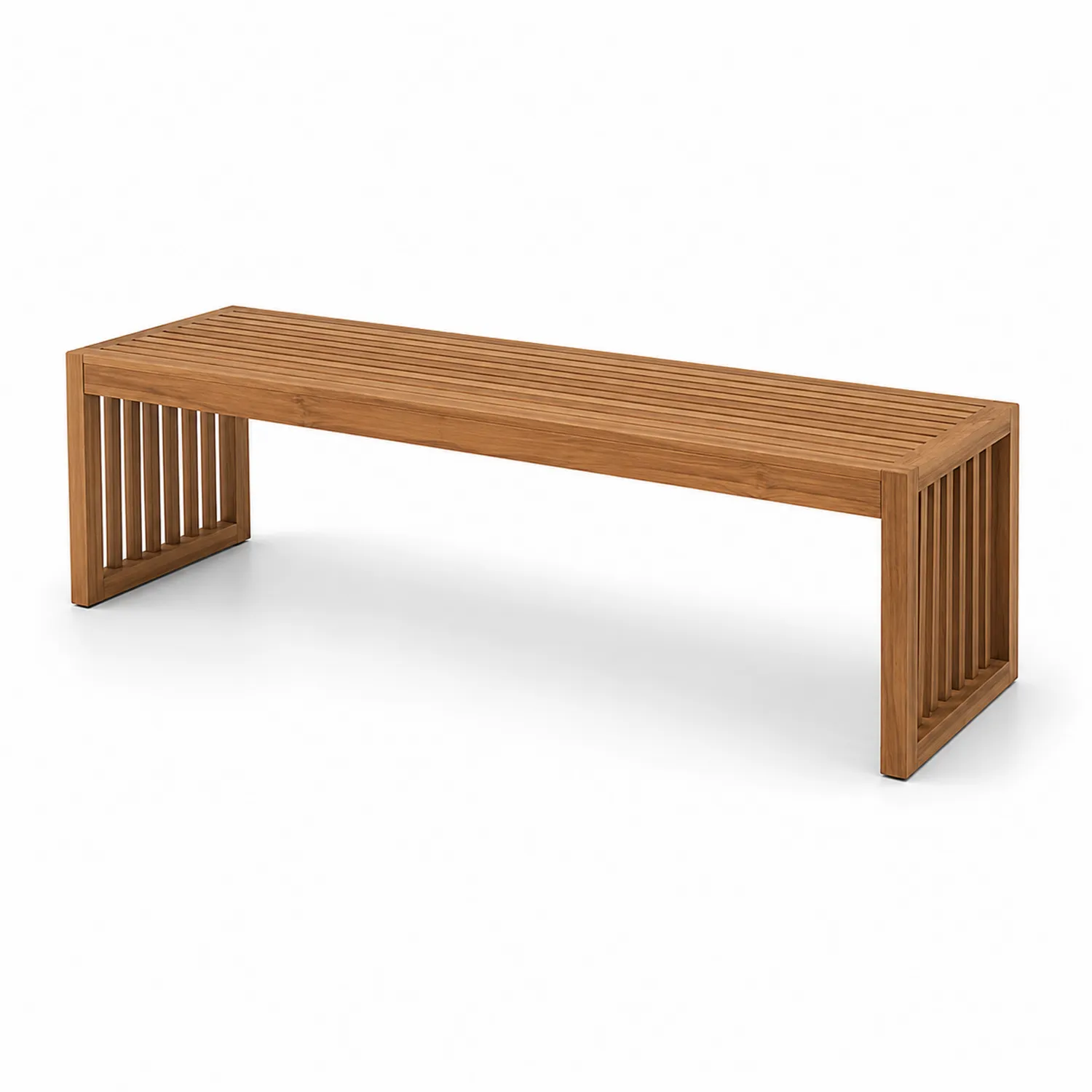 Bank aus Akazienholz rechteckig 180x40x45 cm